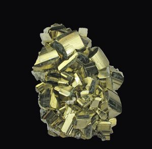 Pyrite-with-Calcite