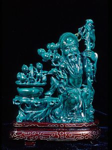 Malachite Chinese carving