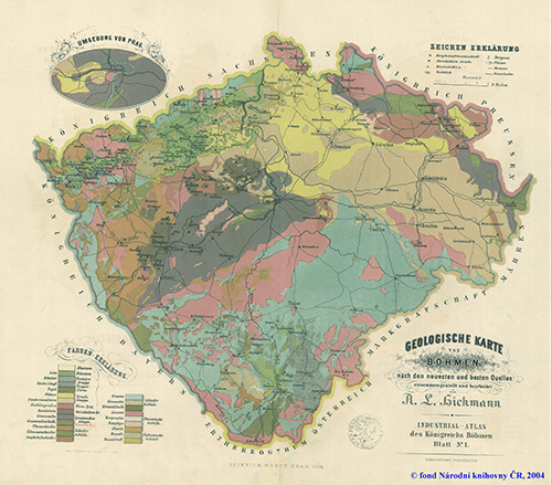 Geological map of Austrian-Hungry