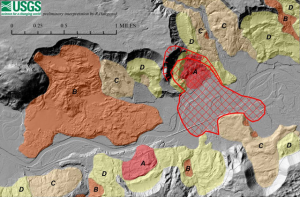 Lidar map of Oso landslide