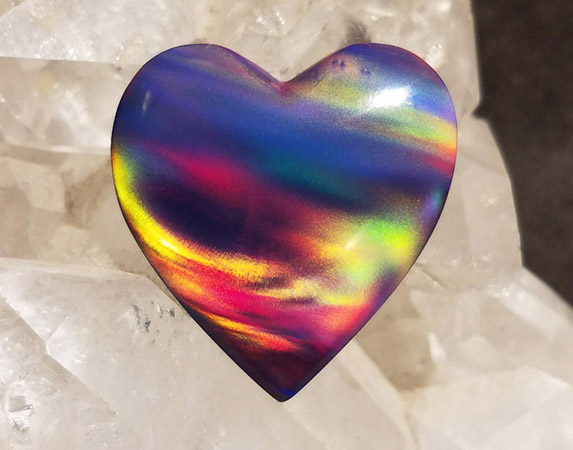 Aurora Red Opal Cabochon aurora-opal
