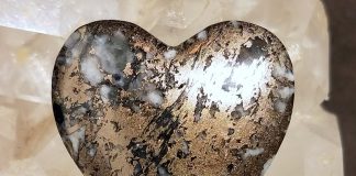 josephines crown quartz is a desirable oregon quartz with metallic streamers