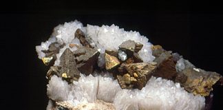 Sharp Chalcopyrite crystals