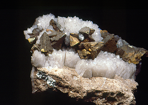 Sharp Chalcopyrite crystals