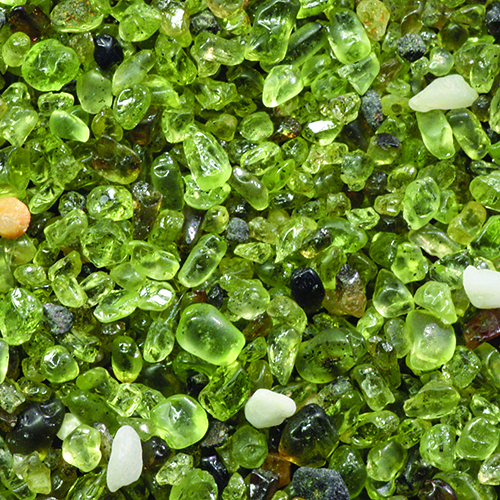 Olivine crystals