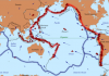 Tectonic plates of the Ring of Fire