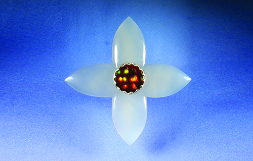 Fire agate flower Fire agate flower