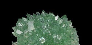Mint green apophyllite