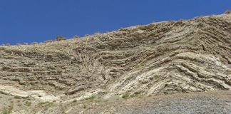 Rock formations near San Andreas Fault