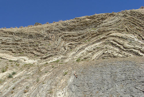 Rock formations near San Andreas Fault