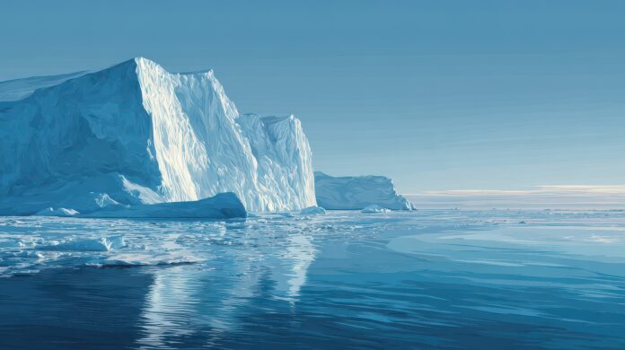 Vast Greenland Ice Surface: An Arctic Landscape Highlighting Climate Change and Glacier Melting in Summer Nature Vast Greenland Ice Surface: An Arctic Landscape Highlighting Climate Change and Glacier Melting in Summer Nature