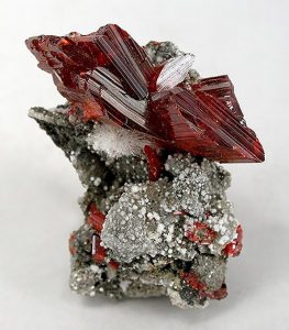 Realgar crystals