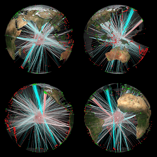 Coverage of earth's core