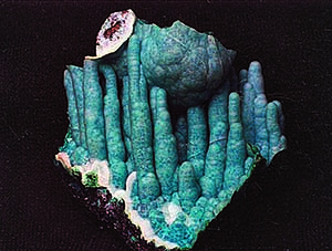 chrysocolla stalactite