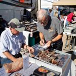 Pat McMahan and customer at Quartzsite