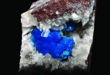 Cavansite specimen is a vanadium mineral