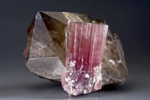 Quartz and elbaite