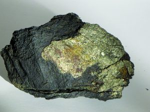 Pyrite on magnetite