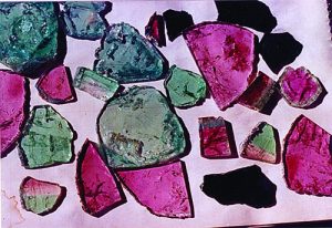 Tourmaline slices