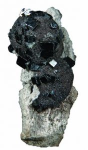 Hematite atop bixbyite