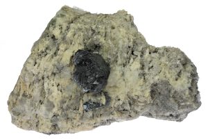 hematite mineral (iron rose) from Mount Fibbia, Ticino, Switzerland isolated on white background