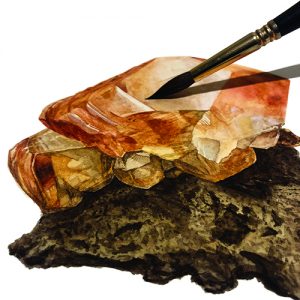 Calcite painting