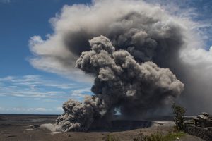 Kilauea volcano crater