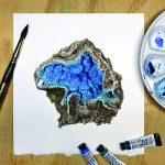 Painting of hemimorphite