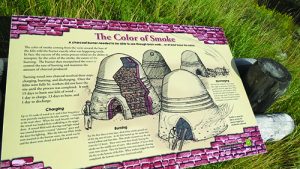 Charcoal-making informational signs