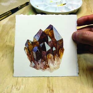 Smoky Quartz painting