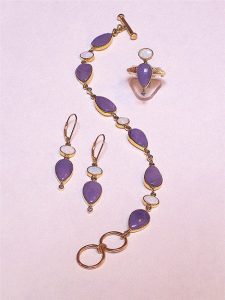 Lavender jewelry set