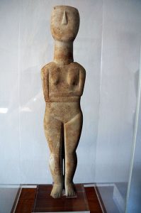Cycladic stone figure