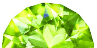 cut brilliant peridot