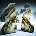 Slab patterns of agate