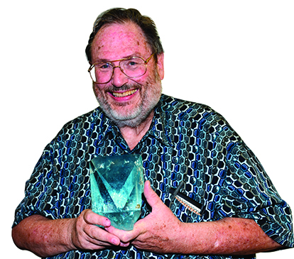 RockCurrier_Topaz Rock Currier holding topaz