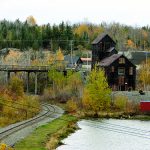 Silver-Rich Cobalt, Canada Mine buildings in Cobalt, Ontario