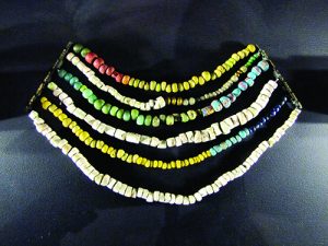 gemstone beaded necklace with multiple strands
