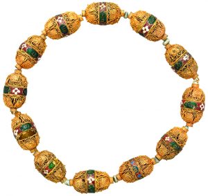 strand of byzantine cloisonne beads