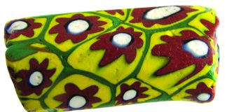 millefiori gemstone bead