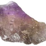 ametrine crystal from Anahi Mine, Bolivia isolated on white background