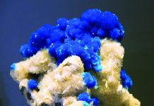 non-zeolite minerals speciment of cavansite