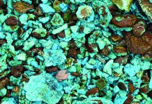 up close photo of turquoise