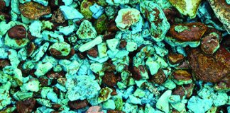 up close photo of turquoise