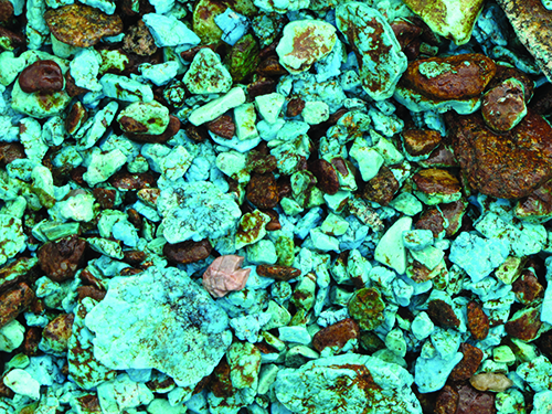 up close photo of turquoise