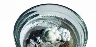 bowl of white popcorn rock