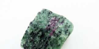 zoisite with ruby specimen