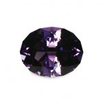 amethyst cut using the faceting pattern called dianes oval