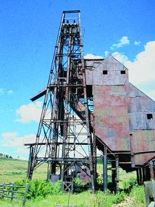 Portland Mine steel headframe