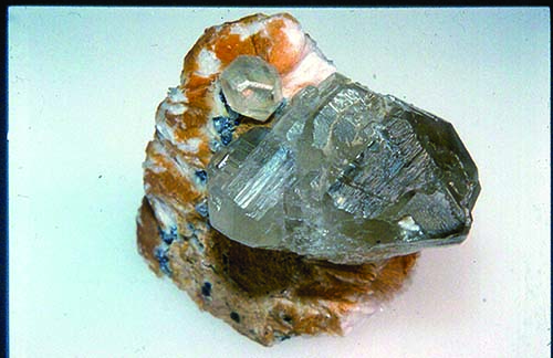 Cerussite 1 Cerussite twins with a smoky tint