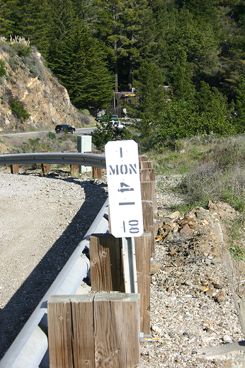 Postmile marker found along California highways